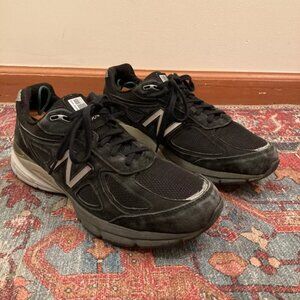 New Balance 990v4 Made in the USA Black and Silver